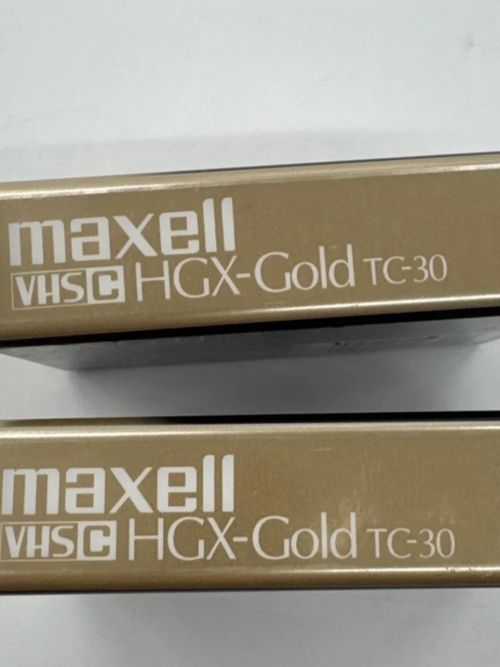 Maxell Cassettes HGX-GOLD TC-30 Lot of 2 Camcorder Video VHS-C Premium SEALED